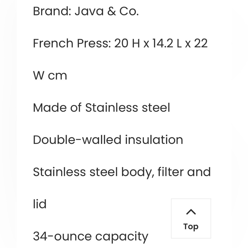 Java & Co French press - Picture 3 of 3